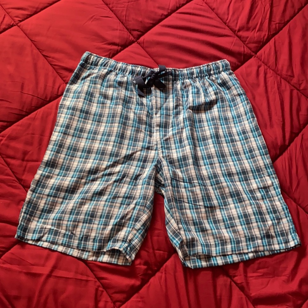 Print Poly Rayon Drawstring Lounge Shorts